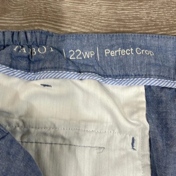 Talbots Perfect Crop Pant Chambray 22WP - Picture 8 of 14